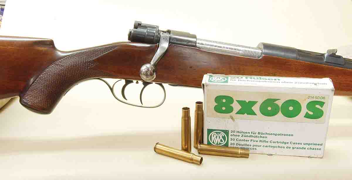 Gil’s 6.5-pound 8x60S is probably a rechambered 7.9x57.